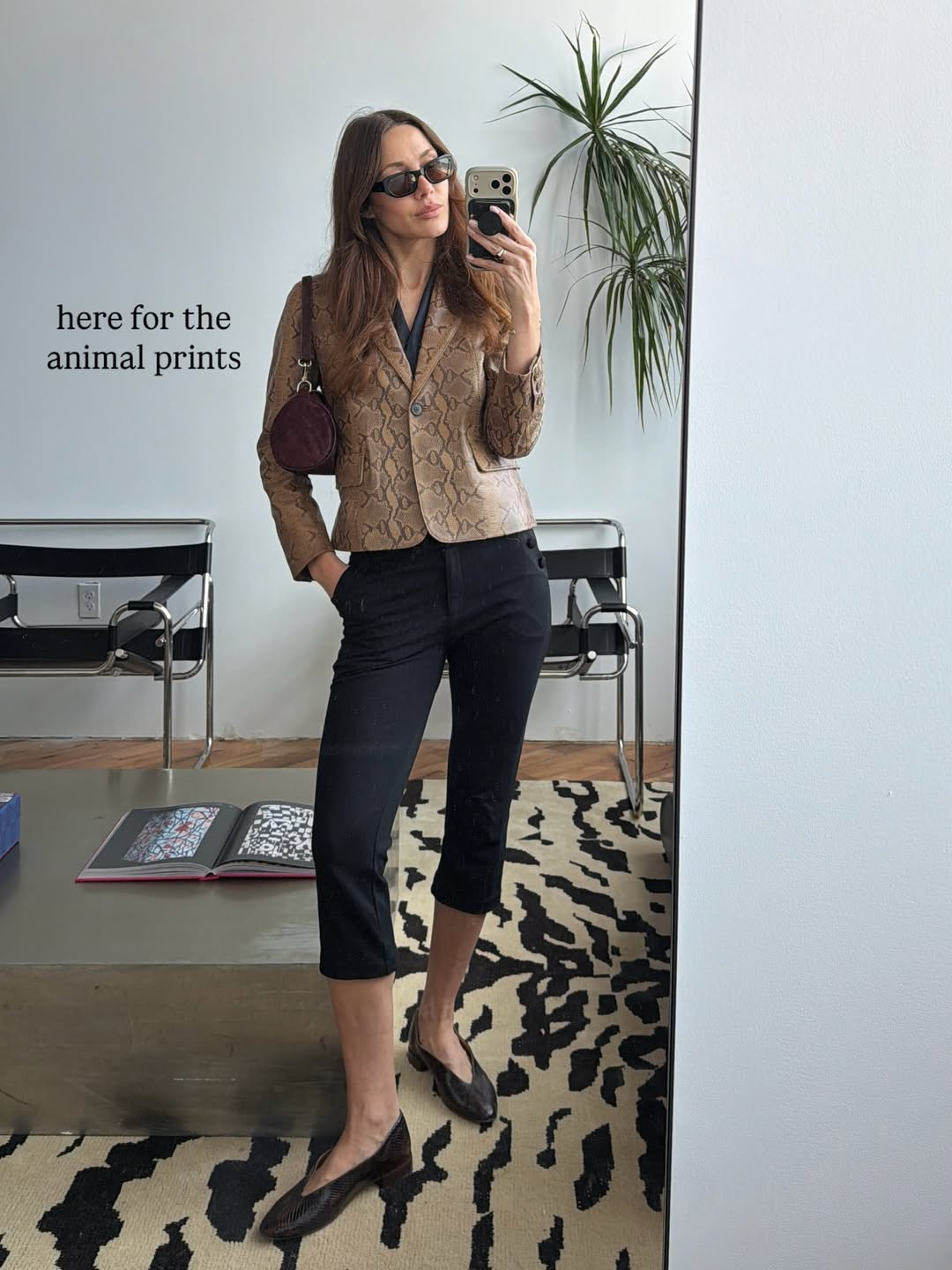 Casual chic faux python print outfit for a day out in the city. 

 #LTKootd #LTKWorkwear #LTKTravel