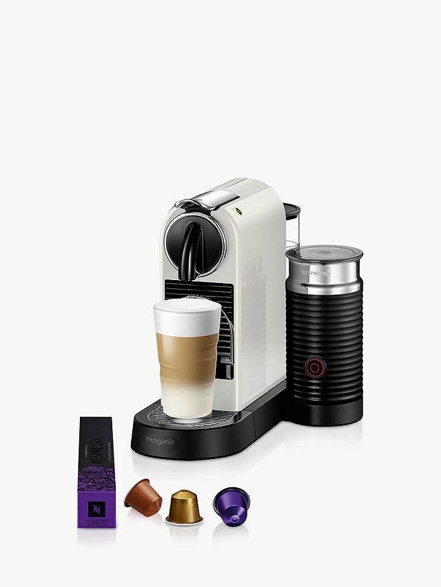 Nespresso CitiZ & Milk Coffee Machine by Magimix, White | John Lewis (UK)