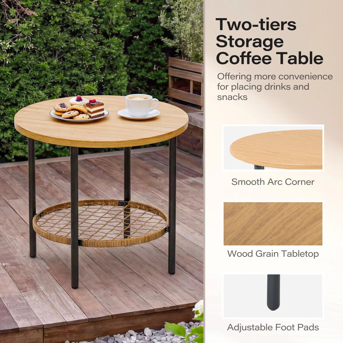 2 - Person Patio Conversation Rocking Set With Cushions | Wayfair North America