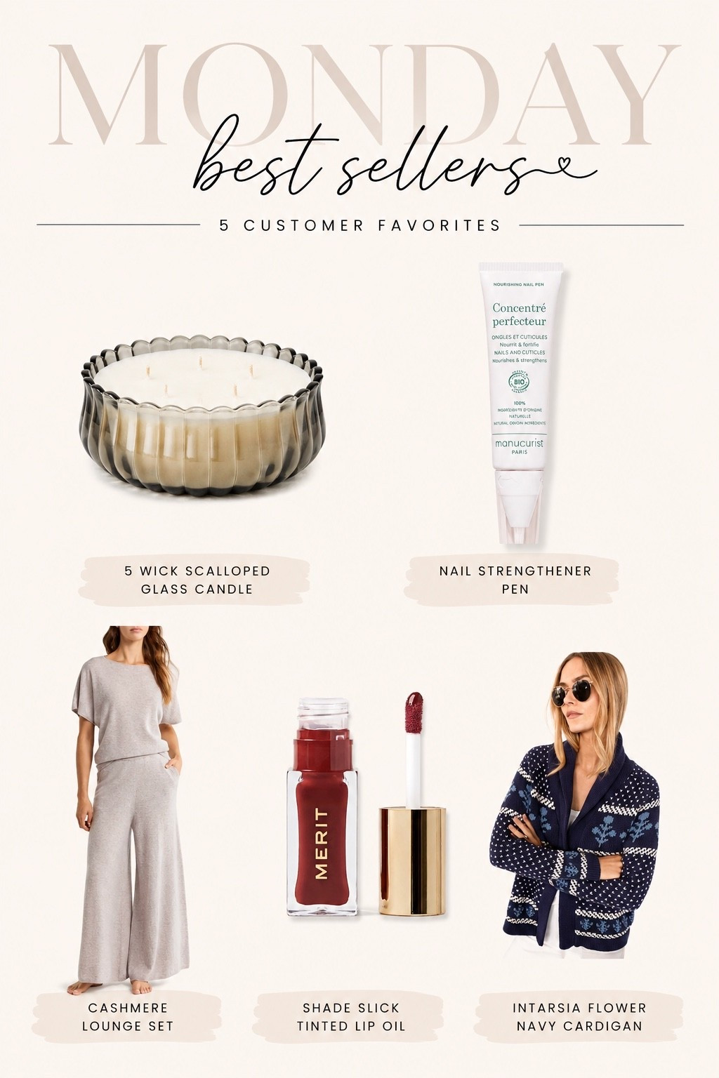 Monday’s best sellers are here! A little mix of cozy fall style, beauty favorites, and a home find I’m loving. These are the pieces everyone has been shopping this week!