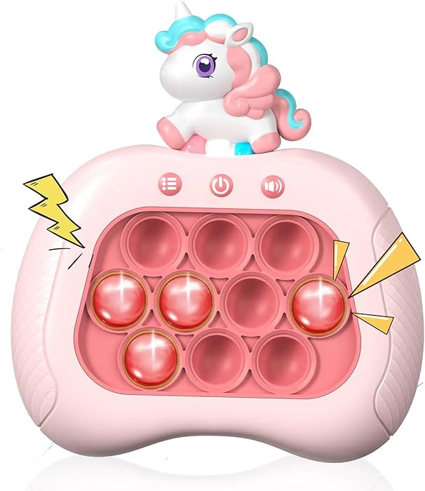 Valentines Day Unicorn Pop Push Game Toy ,Unicorn Quick Fast Push Puzzle Handheld Game Light up F... | Amazon (US)