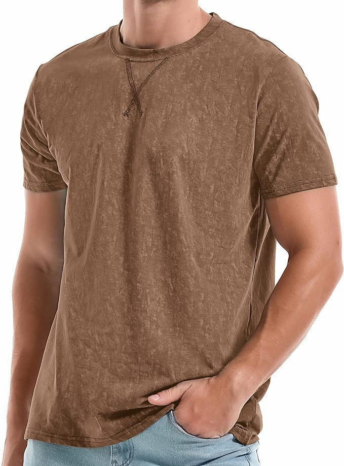 KLIEGOU Men's T-Shirts - Premium Cotton Crew Neck Tees S - 4XL | Amazon (US)