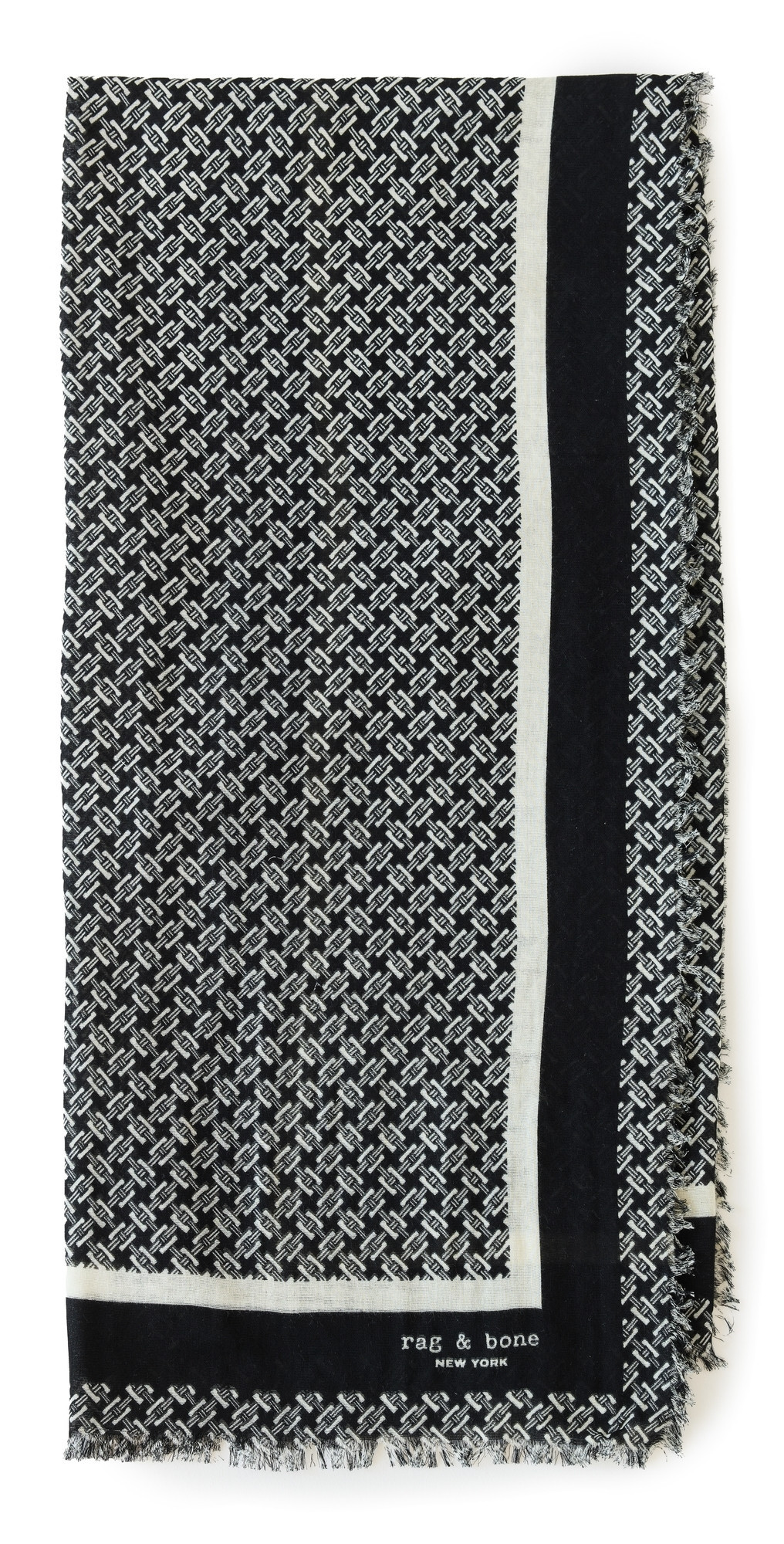 rag & bone Mira Scarf Black One Size | Shopbop