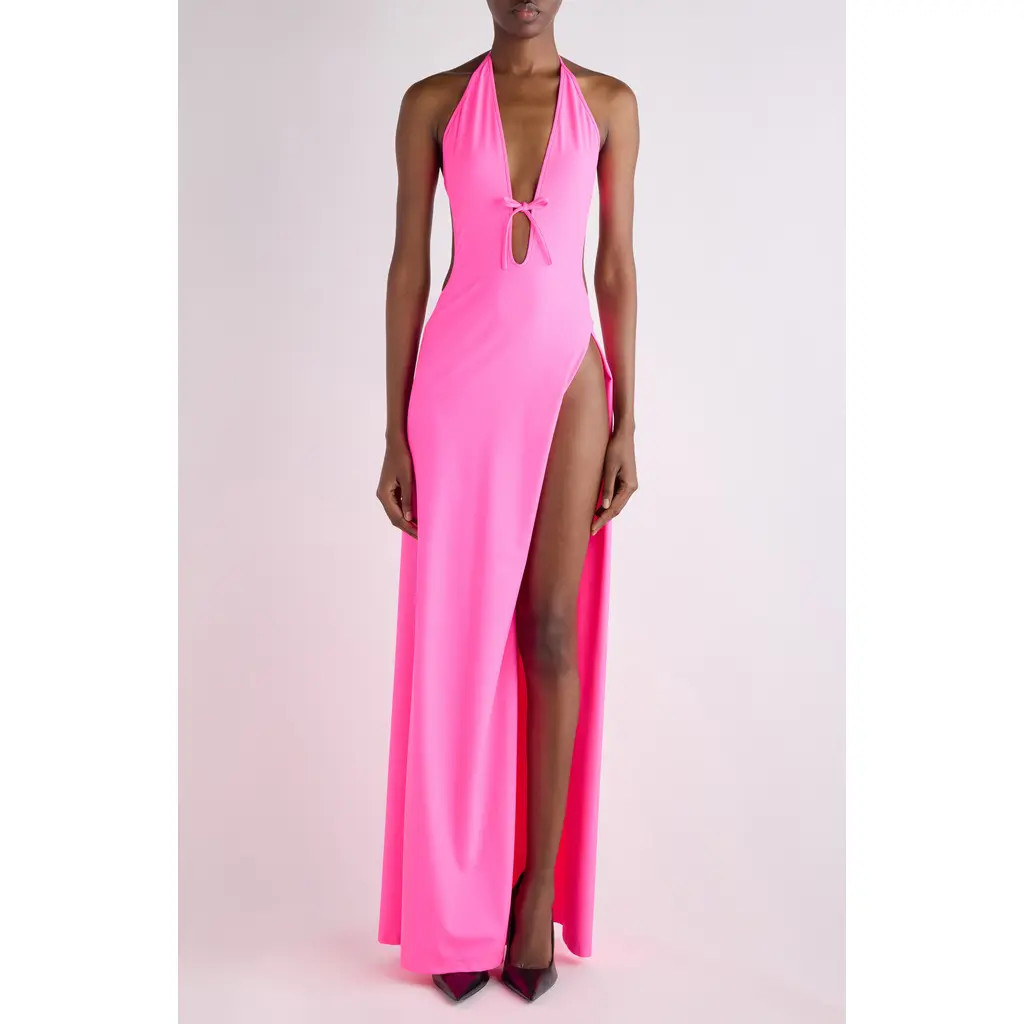 Balenciaga Tucked-In Swimwear Dress in Neo Pink at Nordstrom, Size 12 Us | Nordstrom