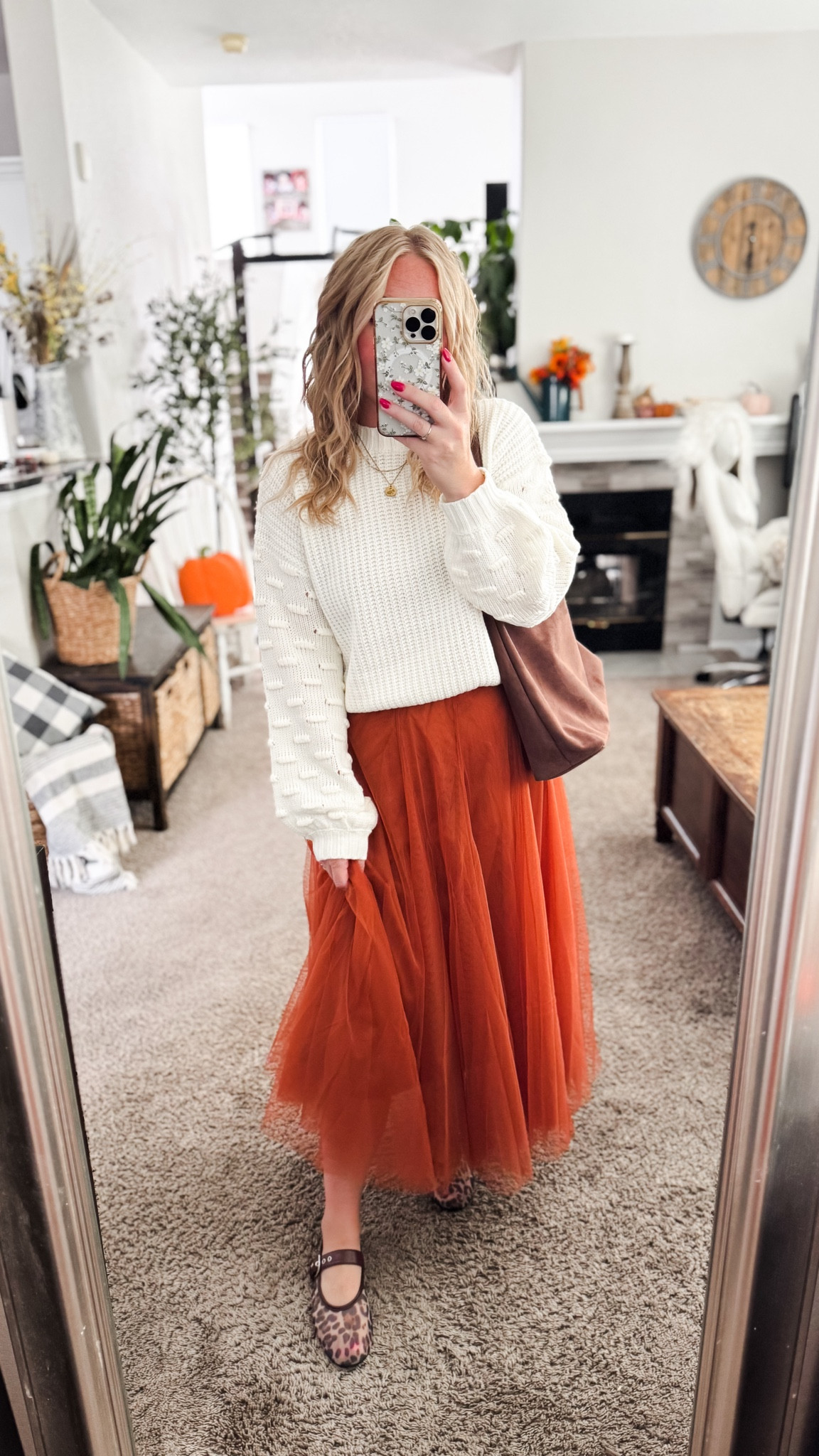 White cropped knit sweater with an orange tulle skirt, leopard print ballet flat, and brown faux suede shoulder bag 





Amazon outfits, fall outfit inspo, outfit ideas, casual outfits amazon, amazon outfits every day, outfit ideas 2026, fall outfits, fall outfits Amazon, midsize fall outfit inspo, petite outfits for fall, Amazon fall fashion, casual fall style, trending fall fashion, September outfit ideas,

#LTKootd #LTKSaleAlert #LTKPetite