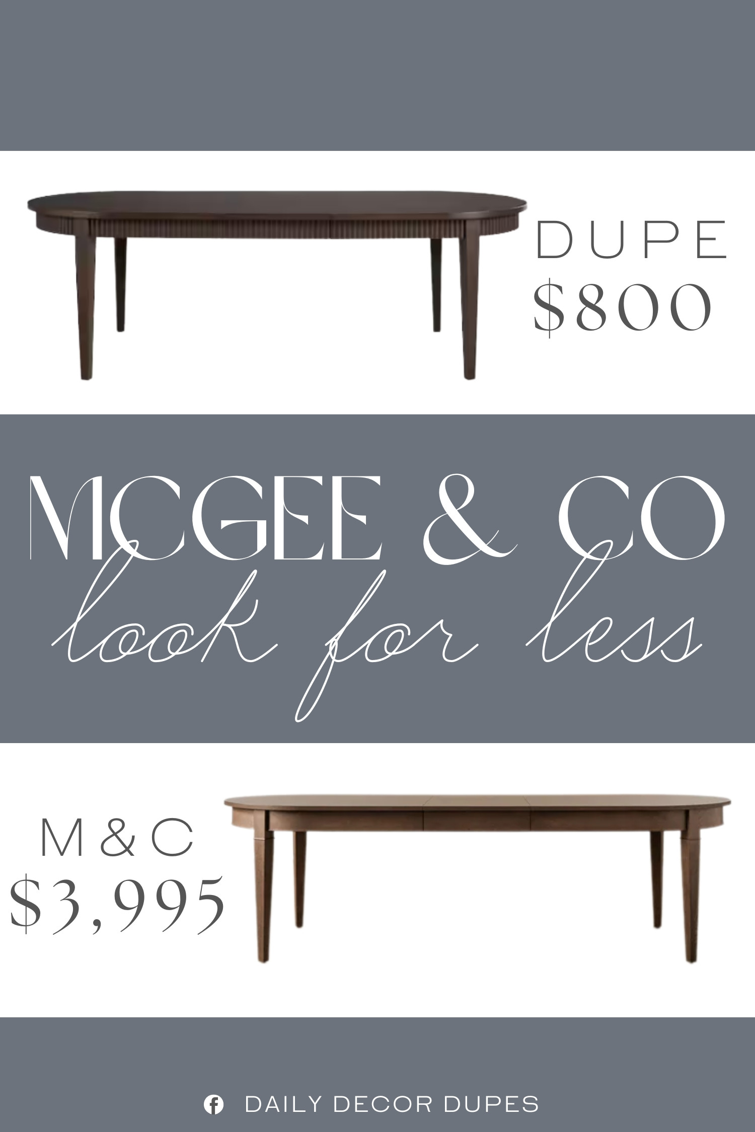 Inspired by McGee & Co Extension Dining Table. McGee & Co Dining Table dupe. Solid Wood Dining Table. Oak Dining Table. Natural Wood Dining Table. Farmhouse Extension Dining Table. Reclaimed Wood Dining Table. Rustic Contemporary Dining Table. Expandable Dining Table. 

Home more affordable option find copy cat similar look for less budget friendly affordable cheap cheaper beautiful pretty. Clearance sale coupon code discount code promo code luxury lookalike look a like Inspo inspiration inspired by idea ideas Love like these? I share multiple every day in my FB group.
#mcgeeandcoinspired #diningtable #modernfarmhouse #wooddiningtable #extensiontable #furniturefinds #diningroominspo 

 #LTKHome