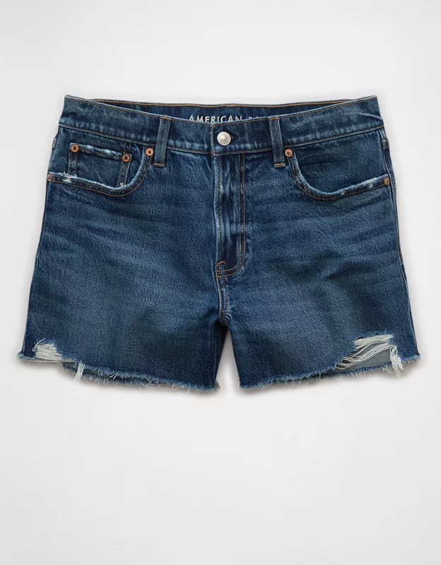 AE Stretch Low-Rise Ex-Boyfriend Denim Short | American Eagle Outfitters (US & CA)