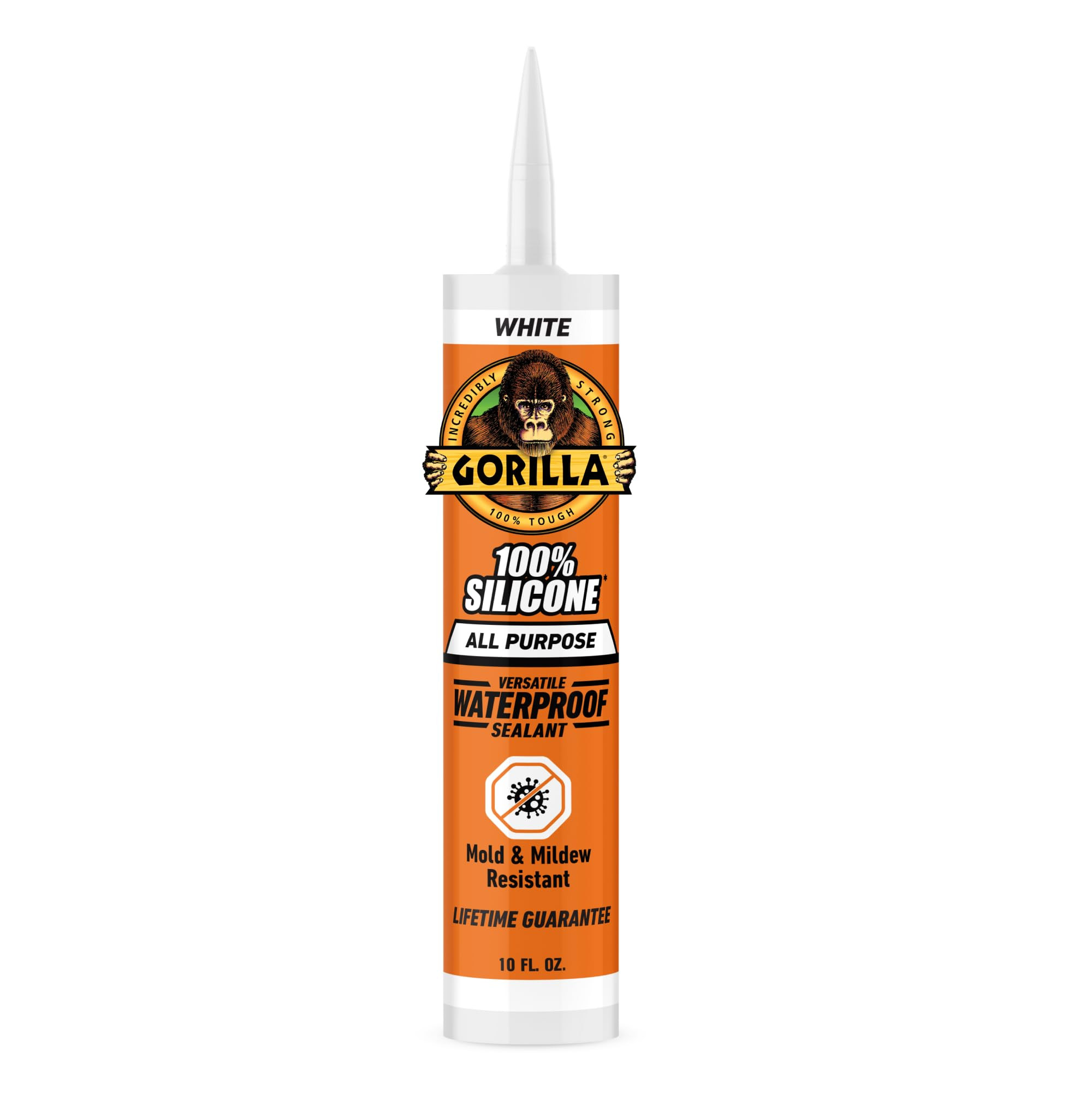 Gorilla 100% Silicone Waterproof Caulk, All‑Purpose Sealant, Mold & Mildew Resistant, Flexible ... | Amazon (US)