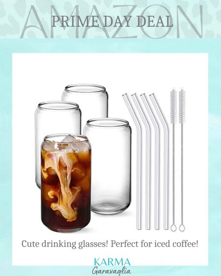 Amazon Prime Day! Prime Deal: can shaped drinking glasses with straws, perfect glasses for iced coffee, Amazon bestseller, #amazonbestseller #primeday #amazonprimeday #primedeals

Follow me @karmagaravaglia for more fashion finds, beauty faves, lifestyle, home decor, sales and more! So glad you’re here!! XO!!

#LTKhome #LTKunder50 #LTKsalealert