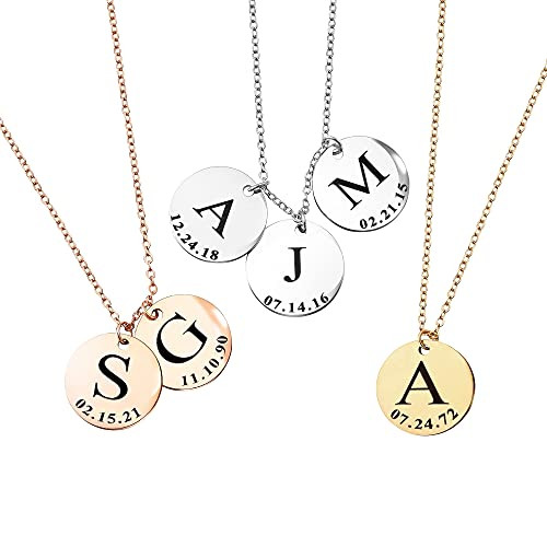 Amazon.com: Personalized Gift for Mom Delicate Initial Necklace for Women Best Friends Gift Famil... | Amazon (US)