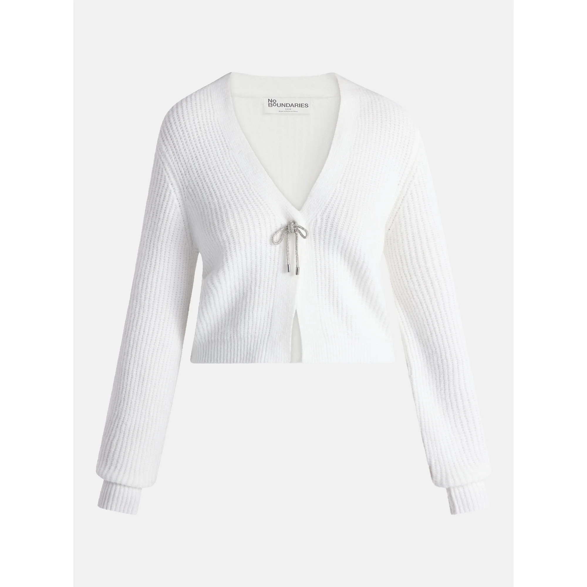 No Boundaries Bow Cardigan, Midweight, Women’s | Walmart (US)