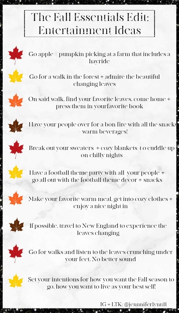 A bunch of fun ideas // things to do to help you have a great + memorable Fall season! 

#LTKParties #LTKFamily #LTKSeasonal