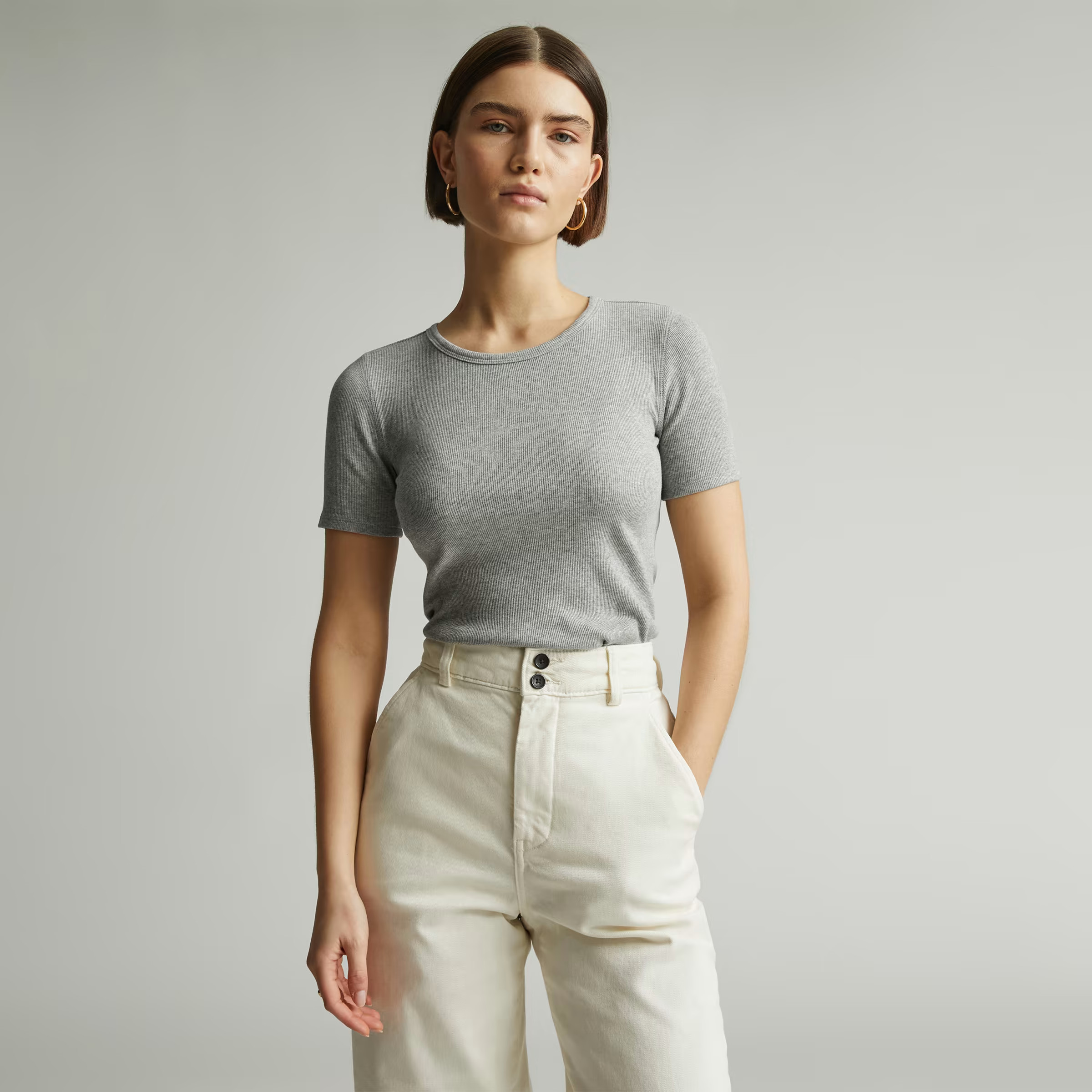 The Supima® Micro-Rib Crew | Everlane