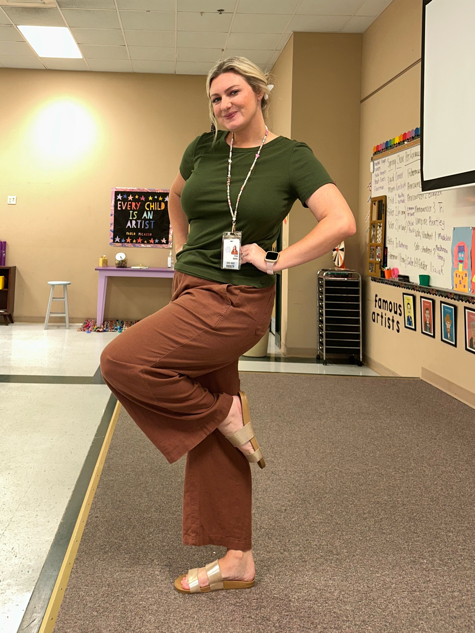 Comfiest pants ever! 
#teacher #linen #oldnavy 

#LTKunder50 #LTKsalealert #LTKcurves