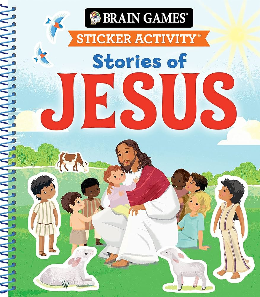 Brain Games - Sticker Activity: Stories of Jesus (For Kids Ages 3-6) | Amazon (US)