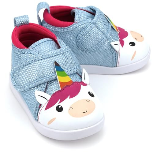 ikiki Squeaky Shoes for Toddlers/Little Kids (Unicorn, White/Sparkly Blue, Size 9) | Amazon (US)