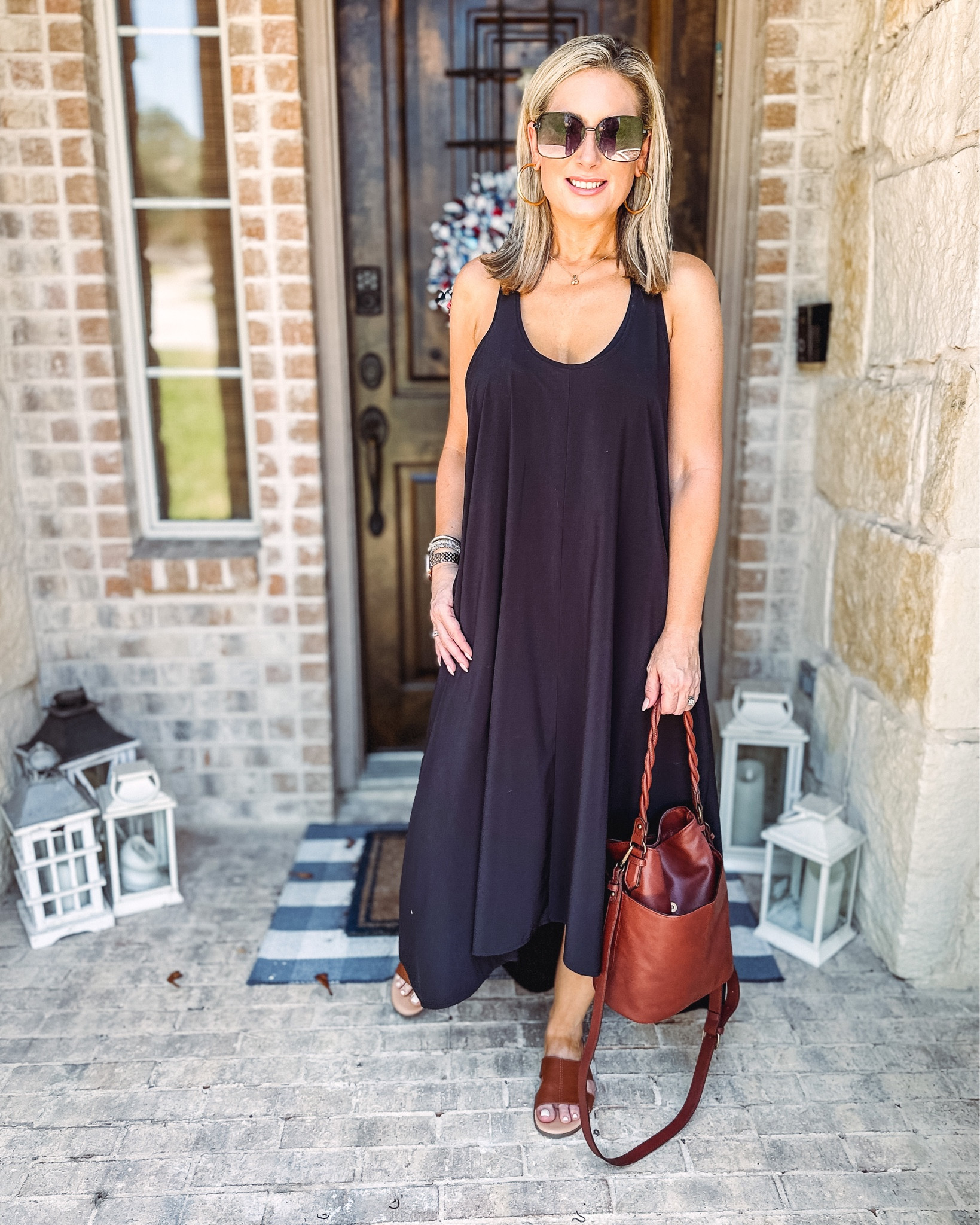 One of my favorite summer dresses is on sale this weekend! Comes in 4 colors, petite, tall and regular lengths, sizes XXS to 3X and…it has pockets! Runs big-I’m wearing a small but could have sized down to an XS. It is made out of the most glorious recycled fabric that feels light as air and is also breathable, wrinkle resistant and UPF 50 rated. I love pairing black with rich brown accessories-everything is linked and budget friendly! 

#summerdress #salealert #athleta #maxidress #mididress #traveloutfit #bucketbag #polarizedsunglasses 

#LTKunder100 #LTKSeasonal #LTKsalealert