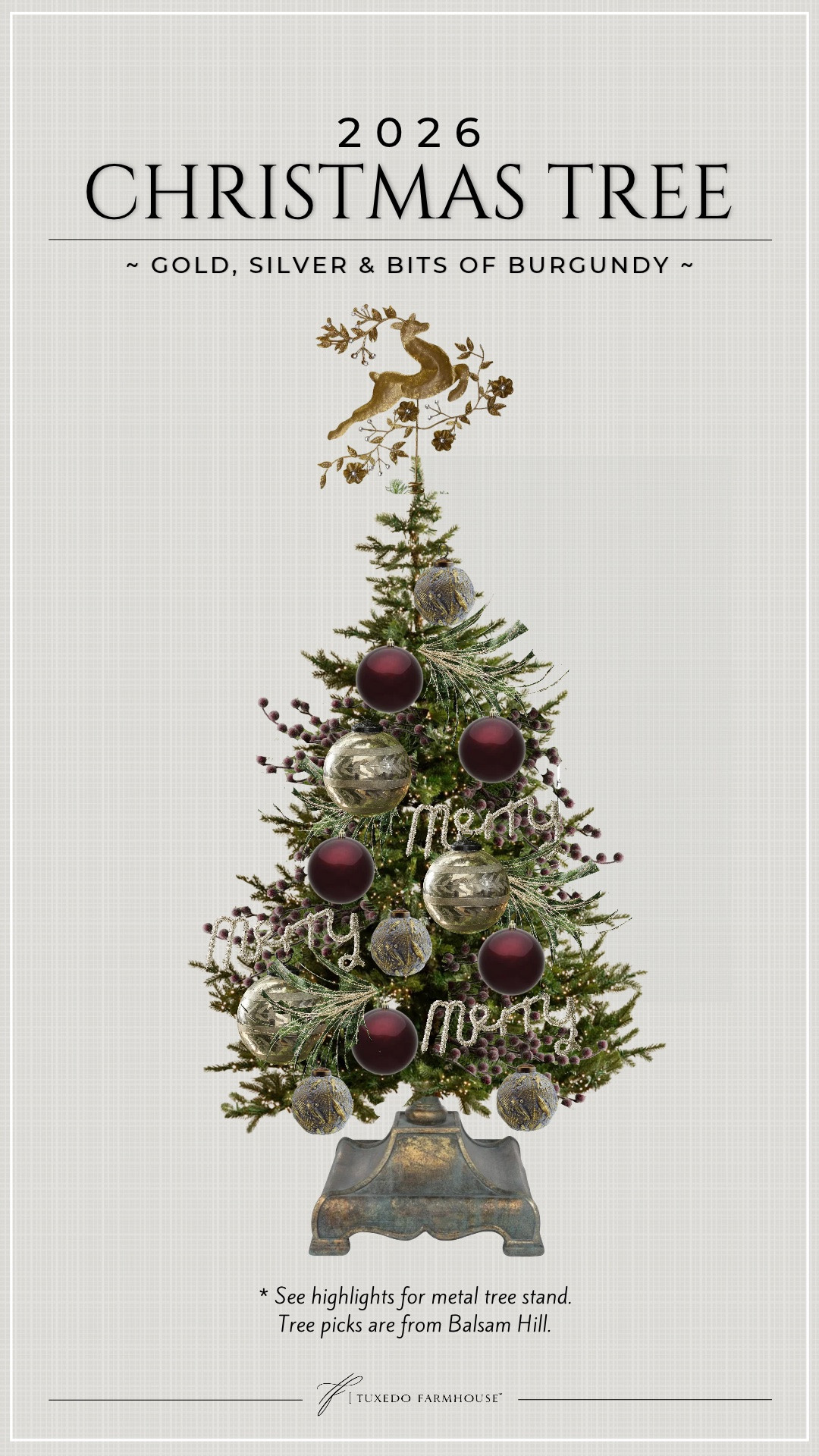 I was on the hunt for something unique to hold my Christmas tree this year. How cool is this vintage looking stand?! It’s metal, sturdy and solid. My tree will not be tipping over. Two color options — mine is the bronze. My new twinkle tree looks so lovely in it! I’ll be decorating it with gold, silver and bits of burgundy this year. 

🎄Link for tree stand ⤵️
https://bit.ly/46nPR86

🎄Use code TUXFARM15 for 15% off the stand.

#LTKSeasonal #LTKHome #LTKvlog