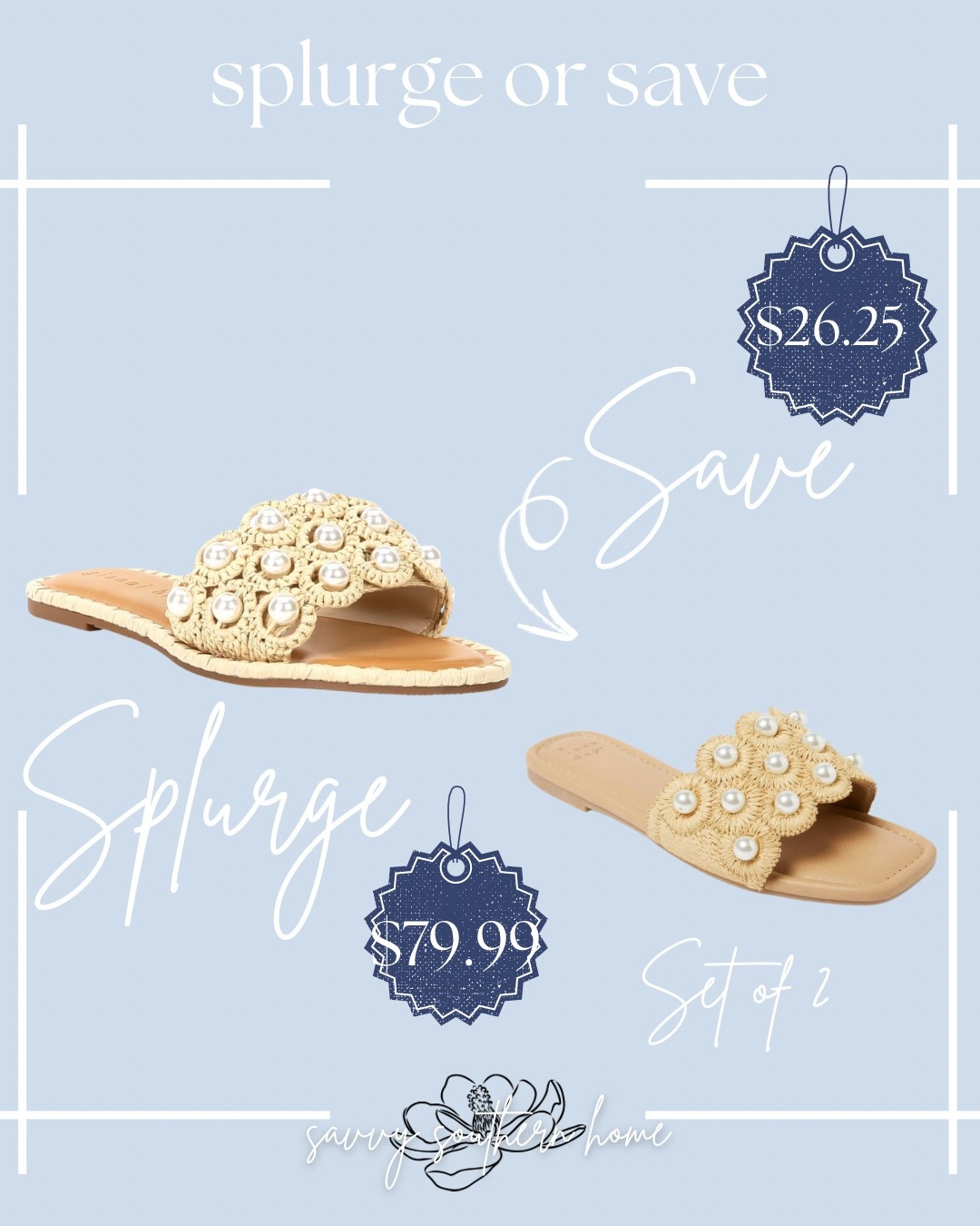 Love theses rattan and pearl sandals! Which would you choose? 

#LTKStyleTip #LTKShoeCrush #LTKSaleAlert