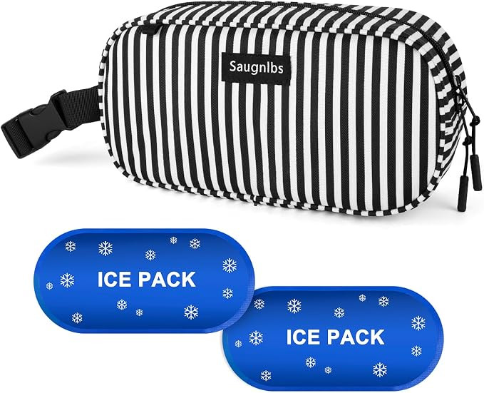Small Insulated Bag,Cooler Bag Small,Mini Cooler Bag,Freezable Lunch with 2 Ice Packs for Work Sc... | Amazon (US)