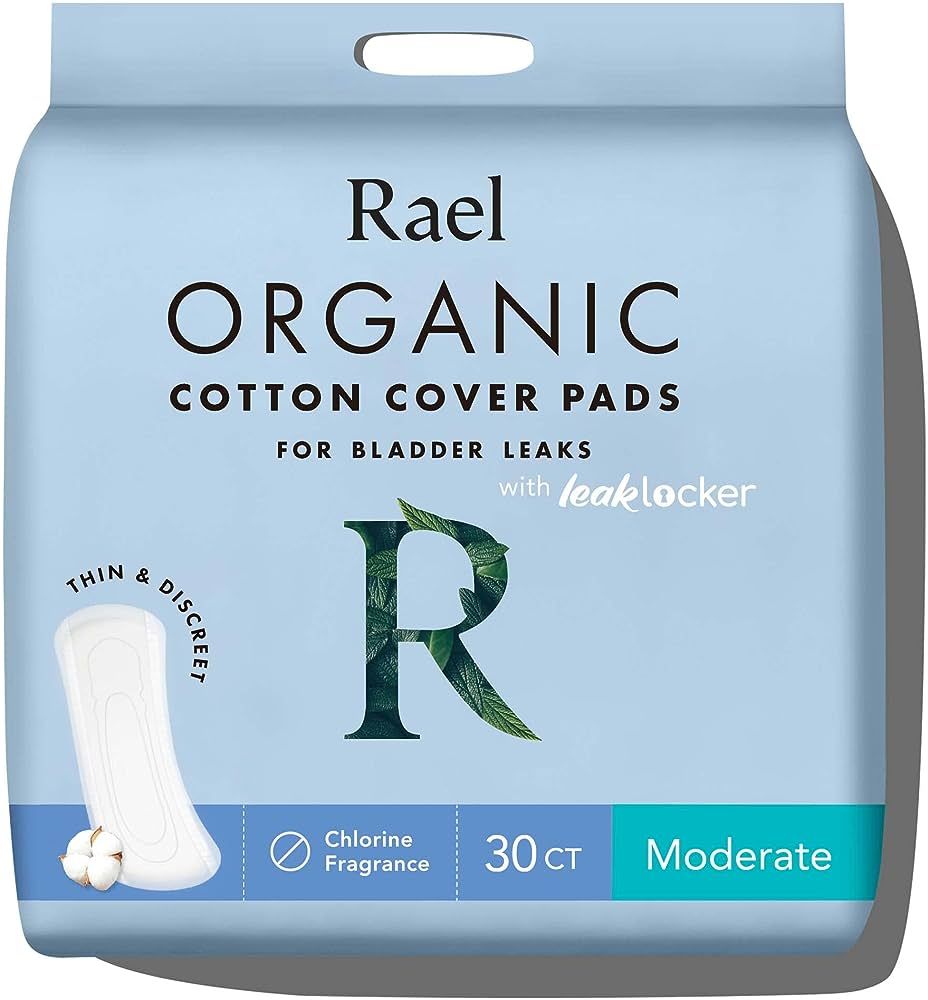Rael Incontinence Pads for Women, Organic Cotton Cover - Postpartum Essential, Heavy Absorbency, ... | Amazon (US)