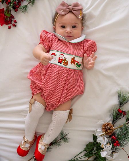 Baby girl Christmas romper 

#LTKGiftGuide #LTKbump #LTKbaby