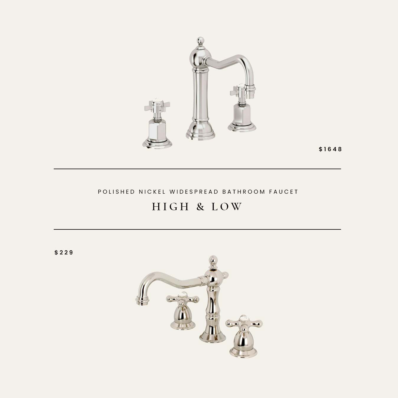 High / Low : Polished Nickel Widespread Bathroom Faucet 

 

#LTKHome