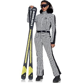 GS SNOWING Women's Ski Suit One Piece Snowsuits Snowboard Ski Outfit Faux Fur Collar Slim Jumpsui... | Amazon (US)