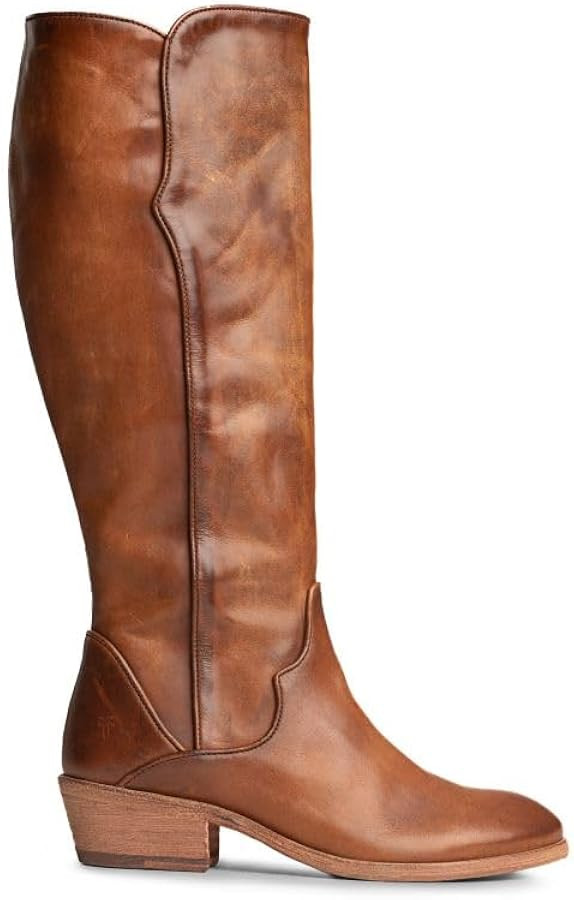 Frye Carson Piping Tall Boots for Women Made from Antiqued Pull-Up Leather with Western-Style Pip... | Amazon (US)