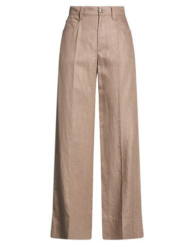 Brunello Cucinelli Woman Pants Light brown Size 2 Linen, Brass | YOOX (US)