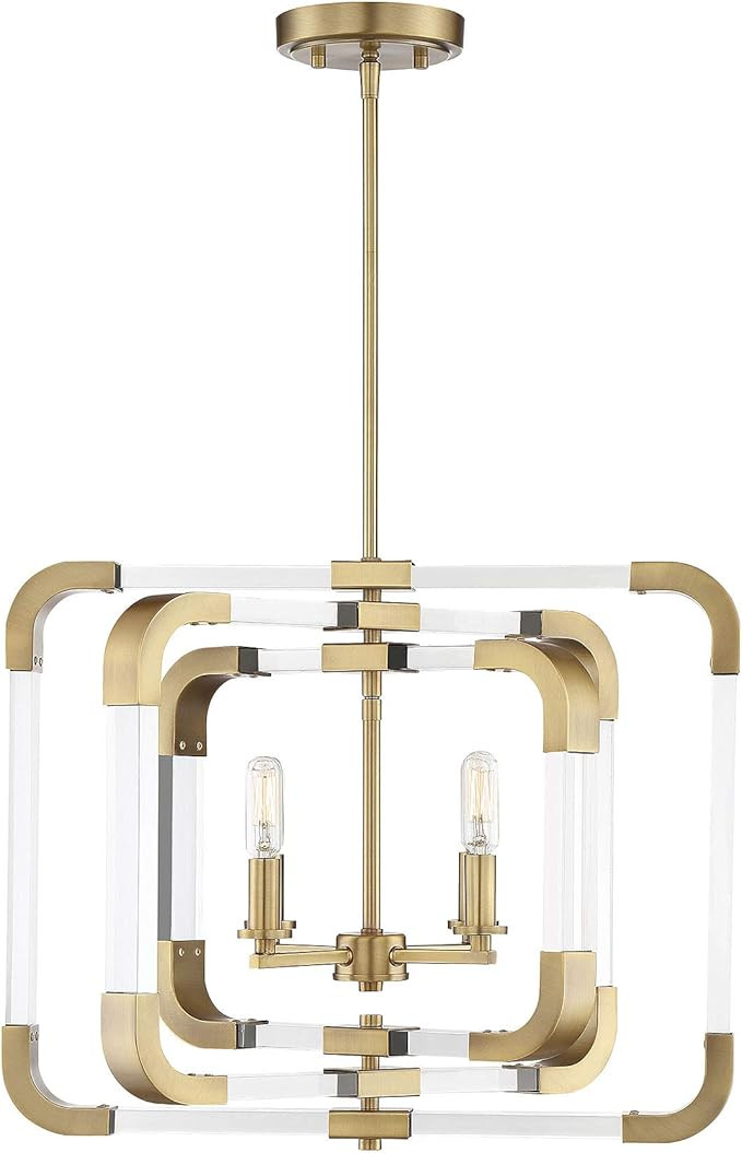 Savoy House 6-1662-4-322 Rotterdam 4-Light Convertible Semi Flush (20" W x 18"H) | Amazon (US)