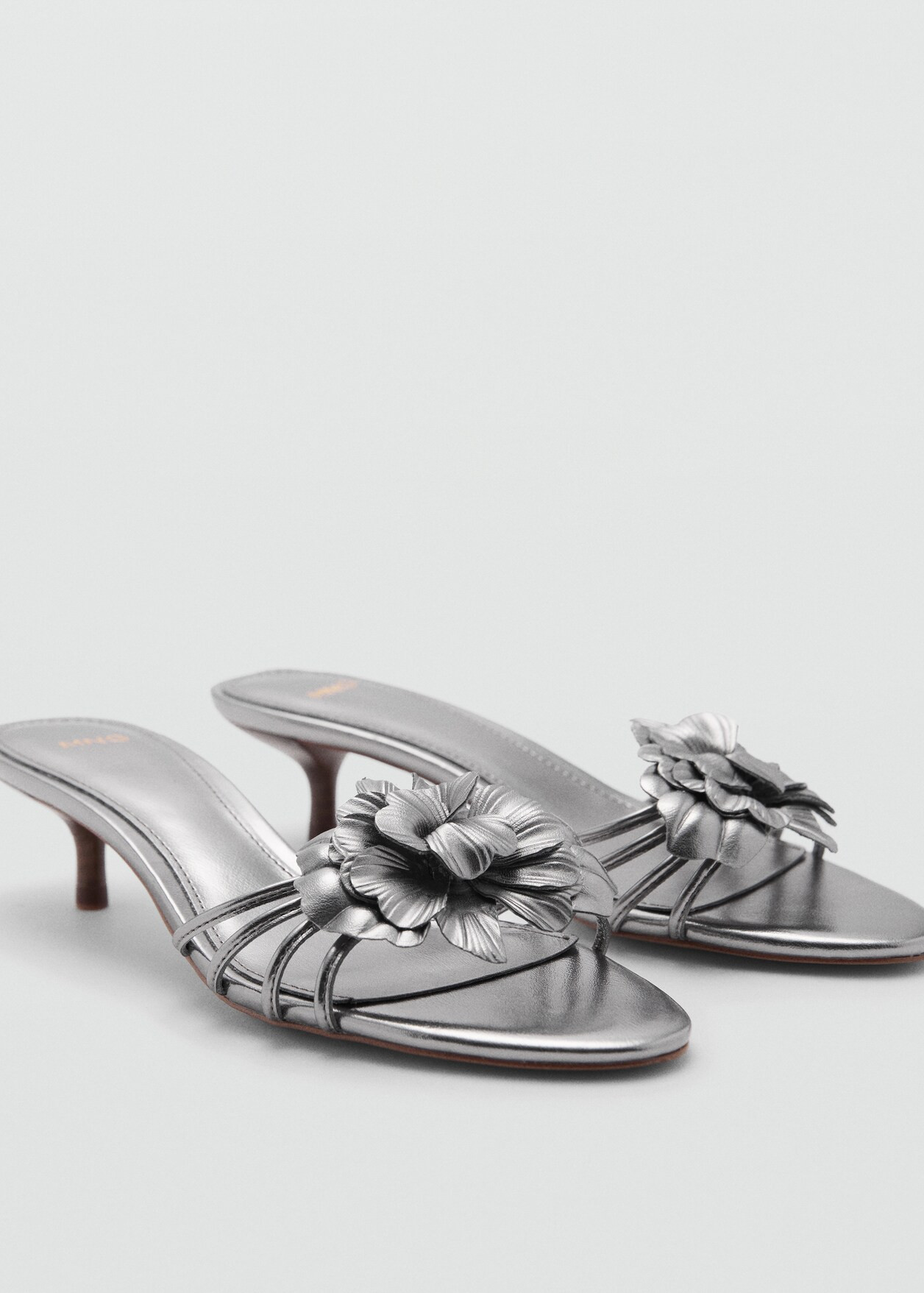 Floral heeled sandals | MANGO (US)