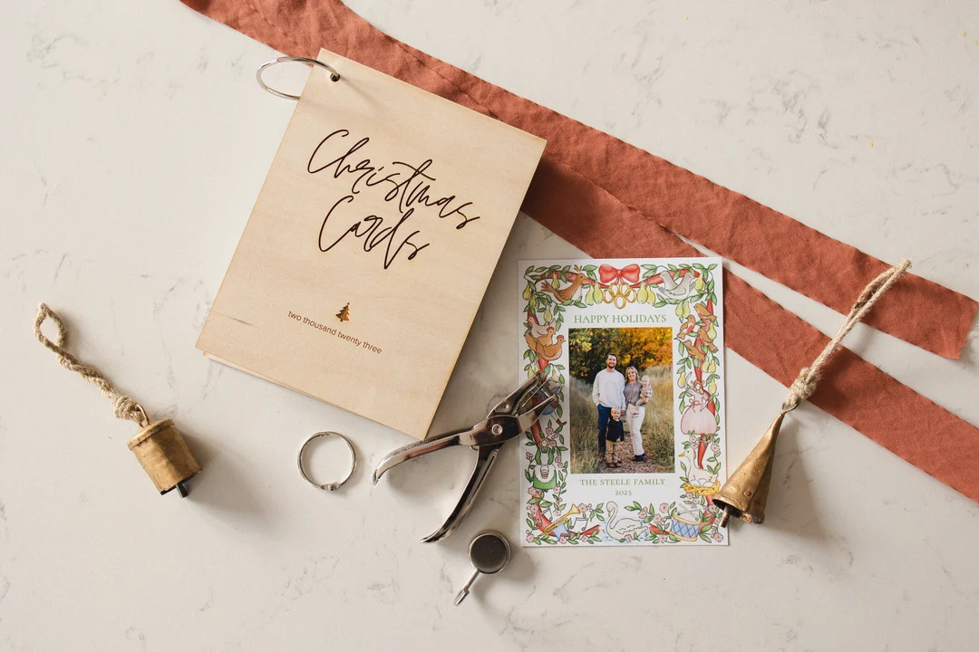 Christmas Card Keepsake Card Holder Cards of Christmas Past Christmas Card Keeper Neighbor Gift C... | Etsy (US)