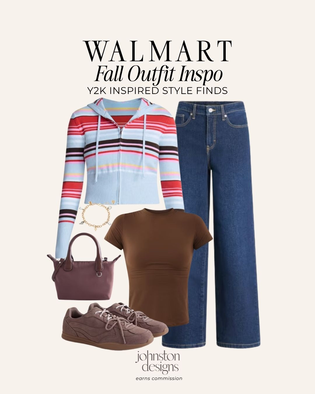 Y2K style is back and these Walmart finds make it so easy to wear for fall. 🤎 Love the mix of wide leg denim, a fitted tee, retro stripes and sporty sneakers for an easy everyday outfit!

Walmart no boundaries fall fashion, Y2K outfit ideas, retro fall outfit, wide leg jeans outfit, striped hoodie outfit, casual fall style, affordable fall fashion, Walmart fashion finds, everyday fall outfit, 2000s inspired style

#walmartfashion #falloutfit #y2kstyle #walmartfinds #fallfashion #casualstyle #outfitinspo #affordablefashion #everydaystyle 

 #LTKootd