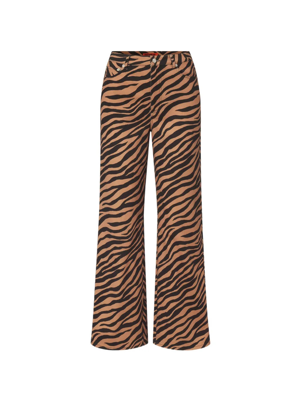Simon Miller Rumie tiger-print jeans - Brown | Farfetch Global