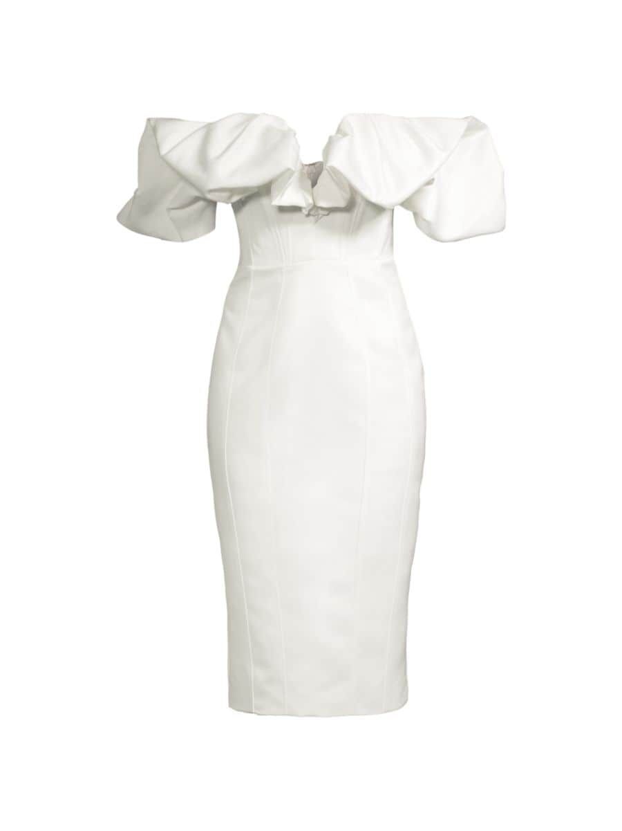 Samara Off-The-Shoulder Midi-Dress | Saks Fifth Avenue