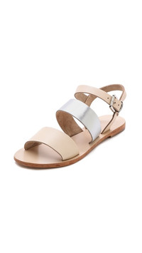 Click for more info about Sol Sana January Double Band Sandals - Bone/Silver