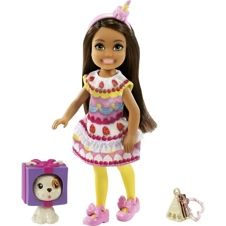 Barbie Club Chelsea Dress-Up Doll (6-inch) in Cake Costume, for 3 to 7 Year Olds - Walmart.com | Walmart (US)