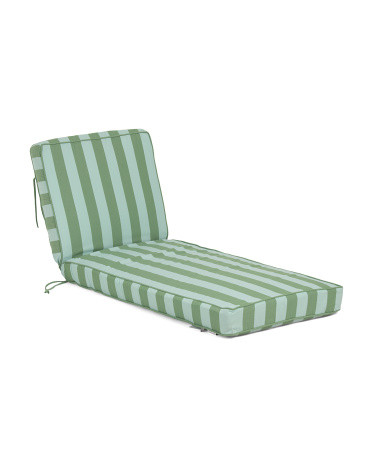 24X72X4 Outdoor Cabana Striped Extra Thick Lounger Cushion, Polyester | TJ Maxx