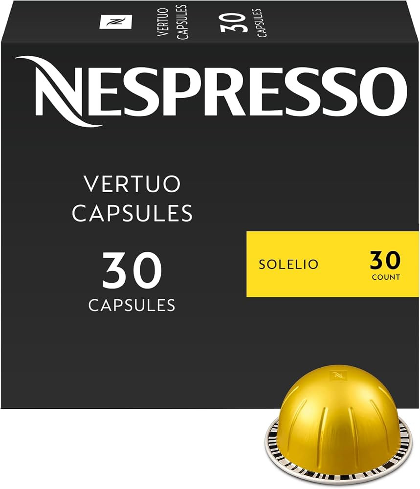 Nespresso Vertuo, Solelio, Mild Roast, 30-Count Coffee Pods | Amazon (US)