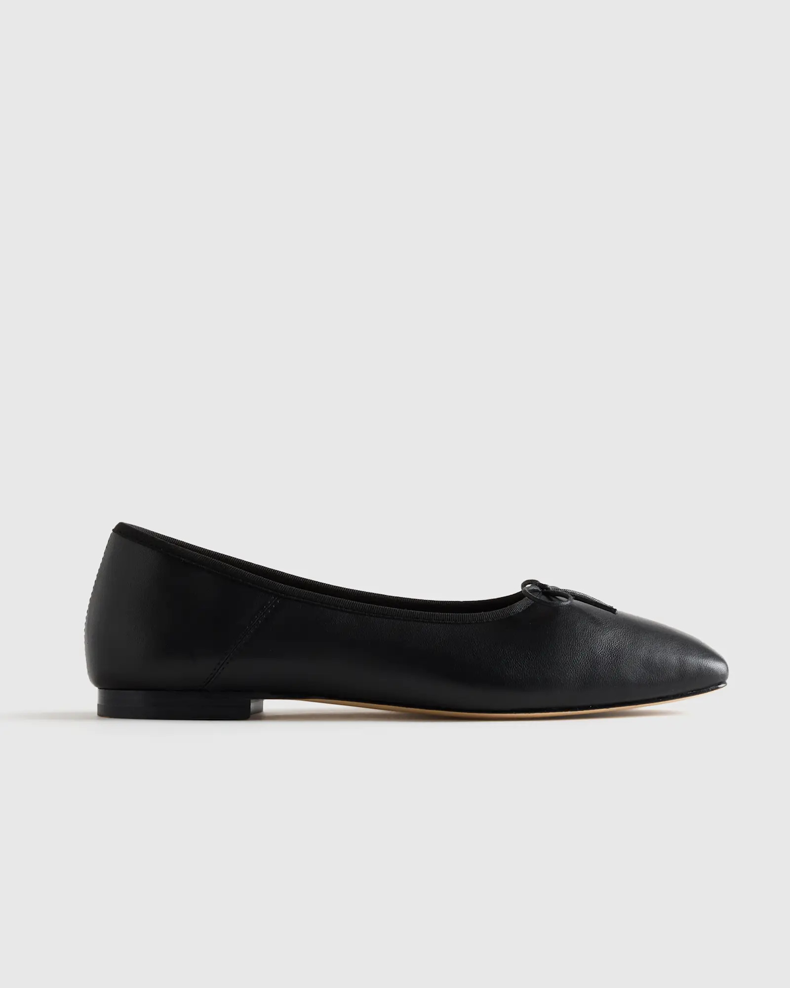 Italian Leather Square Toe Ballet Flat | Quince