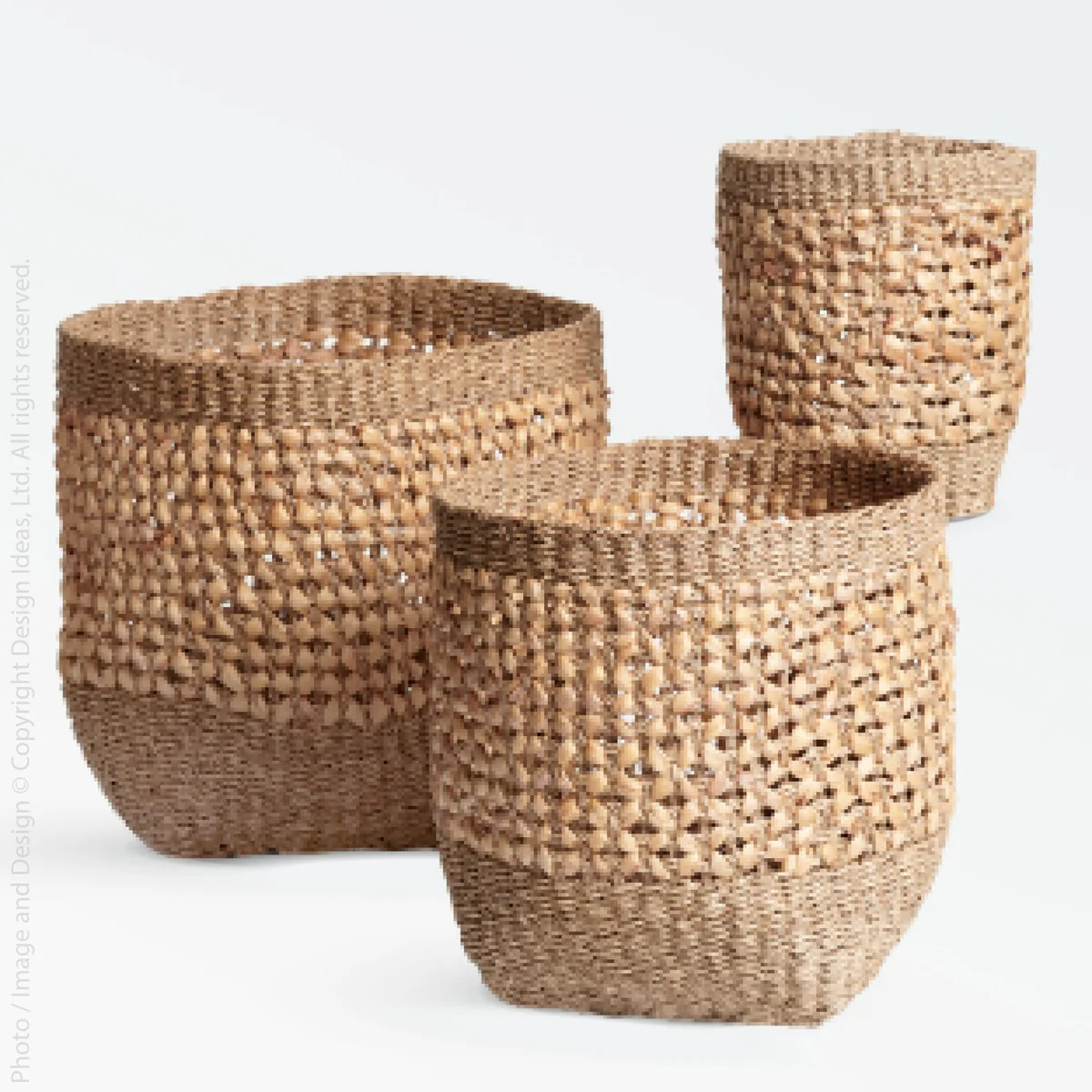 Palomar™ Small, Medium and Large Woven Water Hyacinth Baskets (set of 3) | Texxture Home