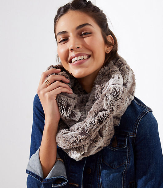 LOFT Faux Fur Infinity Scarf | LOFT