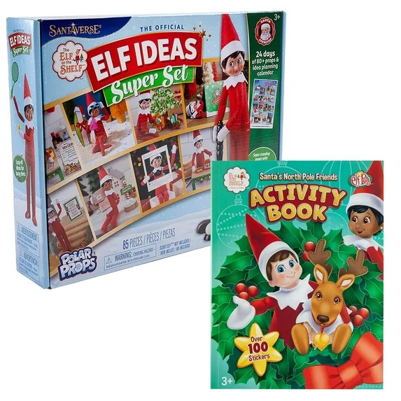 The Elf on the Shelf Bundle: The Official Elf Ideas Super Set and Santa's Activity Book | Walmart (US)