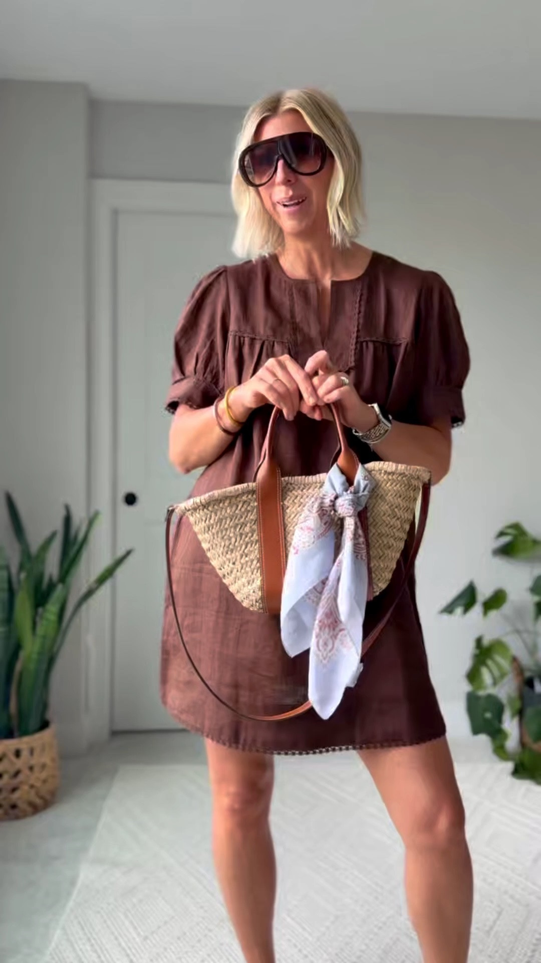 Soft Girl Summer uniform: linen dress edition 🤎

Easy, breathable, and pulled together without trying too hard. This linen dress is exactly the kind of piece I’m building my summer wardrobe around — lightweight, relaxed, and perfect for hot days when you still want to feel styled.

I paired it with chic fisherman sandals, an easy summer bag, and oversized sunglasses to keep the whole look effortless but intentional.

Natural fibers, comfortable silhouettes, simple accessories — that’s the formula.

Linking this dress + similar linen minis, fisherman sandals, woven bags, and summer sunglasses here. #LTKStyleTip #LTKSummer #LTKFinds

#LTKootd #LTKgrwm #LTKmomlife