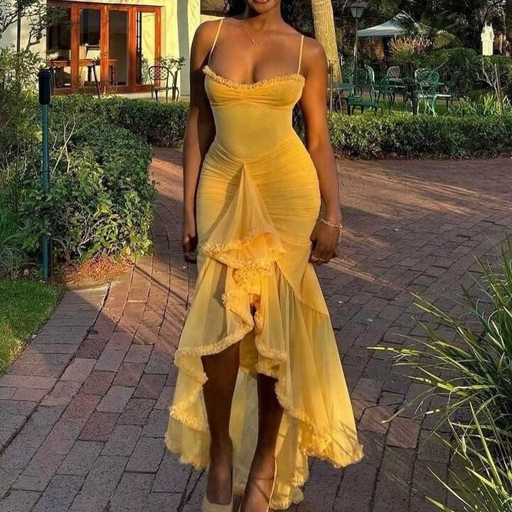 Women's Suspender Skirt Long Skirt Dress | SHEIN