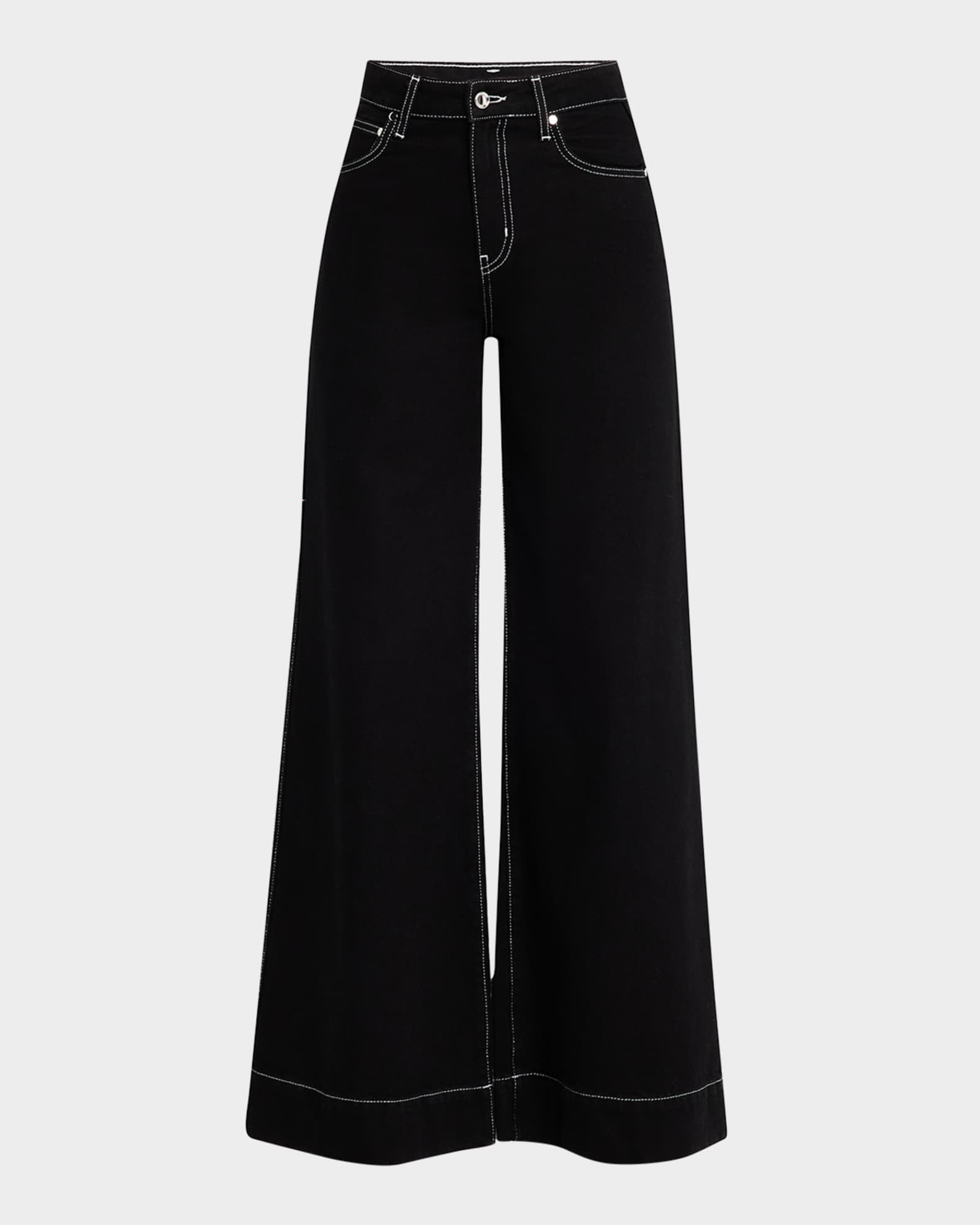 Coralie High Rise Wide-Leg Jeans | Neiman Marcus