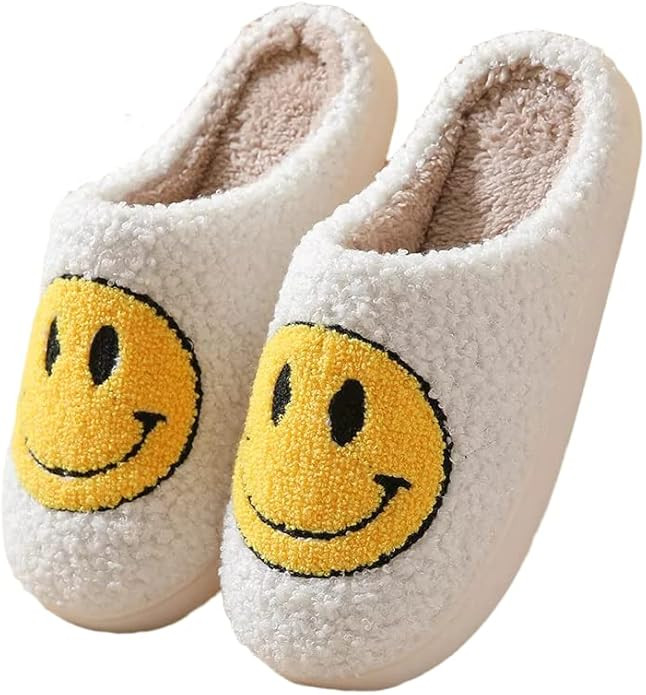 BIUHFN Smiley Face Slippers, Smile Slippers Home Slipper Comfortable Unisex Indoor Outdoor Non-Sl... | Amazon (US)