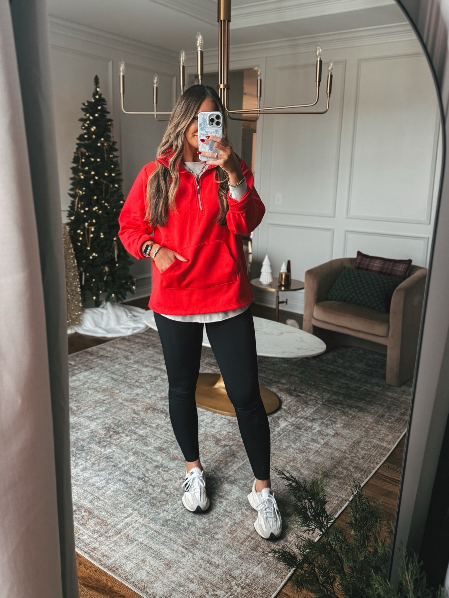 The perfect leggings friendly pullovers quarter zip from Target! I love this red color. I sized up to a large for an oversized fit 

#LTKFindsUnder50 #LTKSaleAlert #LTKStyleTip