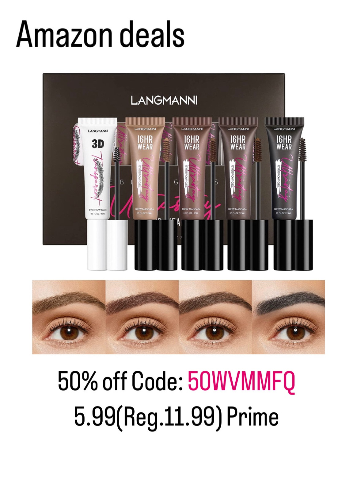 Amazon deals. Eyebrow Gel Set,4 Pcs Colors Eyebrow dye cream+1 Pc Lamination Glue 

#LTKbeauty #LTKsalealert #LTKunder50